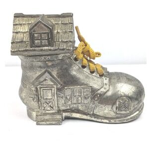 Godinger Silver Plated Shoe House Bank Vintage Made in‎ Japan Collectible